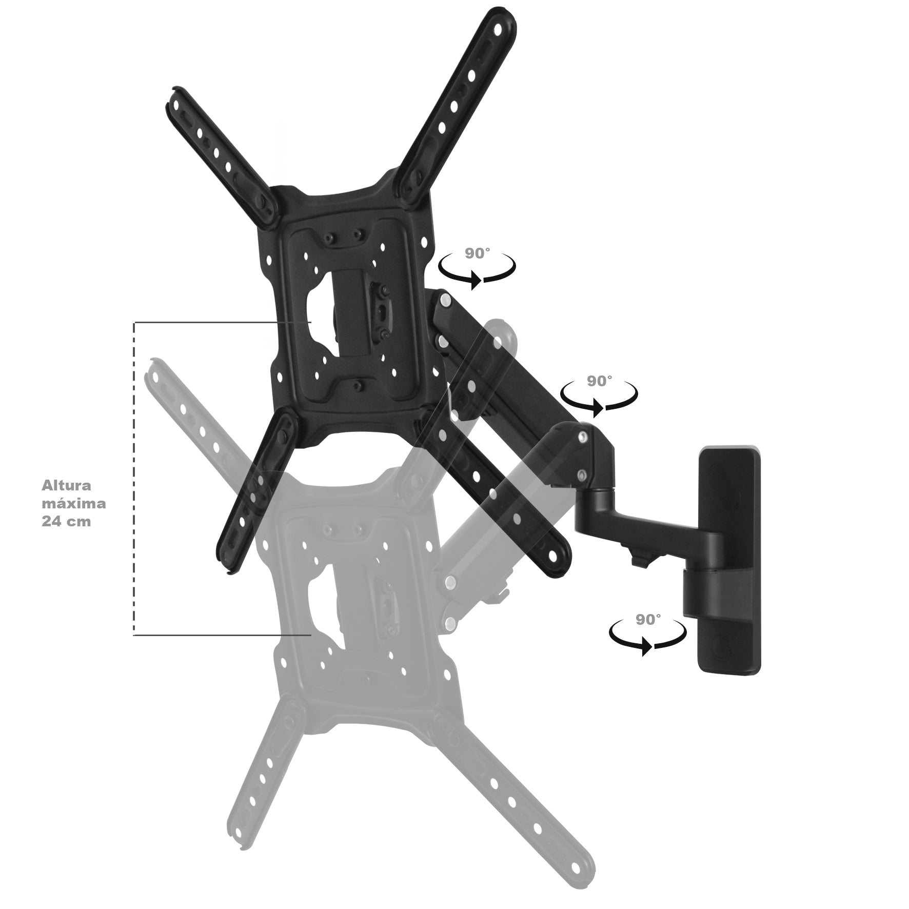 SOPORTE DE PANTALLA APPROX DE 10 A 32 CON BRAZO ARTICULADO MAX