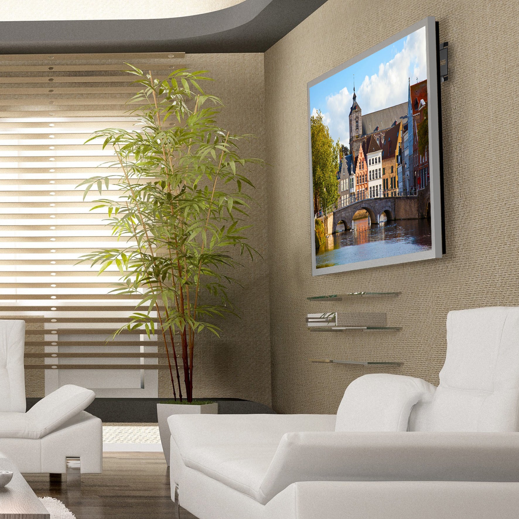 Soportes de pared para TV, soporte de montaje de TV de gran carga, soporte  sólido de posición fija para TV LCD de 14 a 32 pulgadas, panel de pantalla